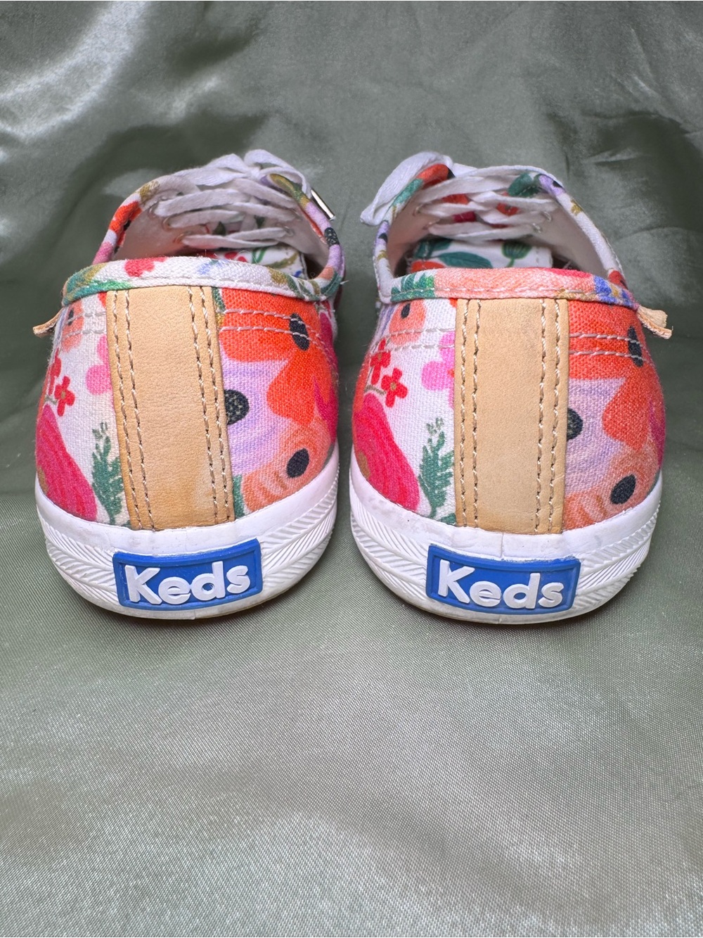 Keds Floral Rifle Paper Co. Canvas Low Top Sneakers WF60416 Womenβs Size 7.5β - Picture 6 of 8